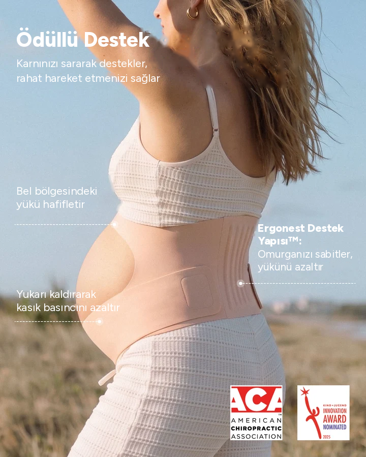 Annelora Hamile Destek Bandı — Ayarlanabilir Bel ve Karın Desteği