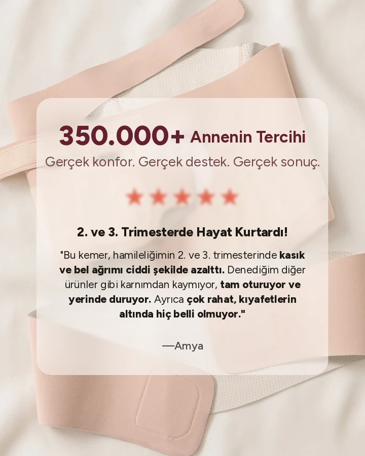 Annelora Hamile Destek Bandı — Ayarlanabilir Bel ve Karın Desteği