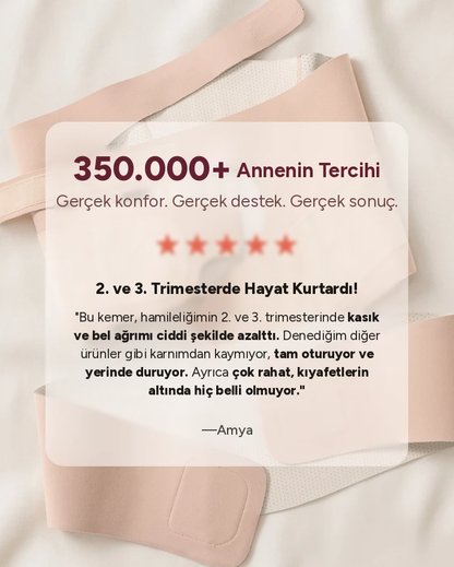 Annelora Hamile Destek Bandı — Ayarlanabilir Bel ve Karın Desteği